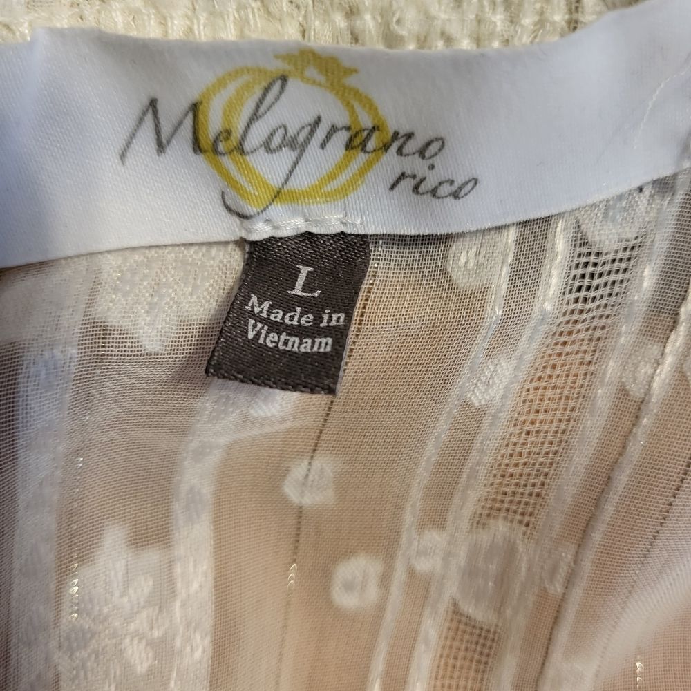 MELOGRANO RICE SHEER TOP - Picture 4 of 5
